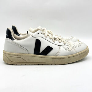 Veja Shoes Womens 6 White Leather Sneakers Madewell Casual Lace Up Trainers